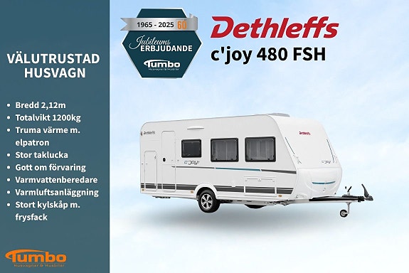 Dethleffs cjoy 480 FSH Tumbo 60år 2 of 19