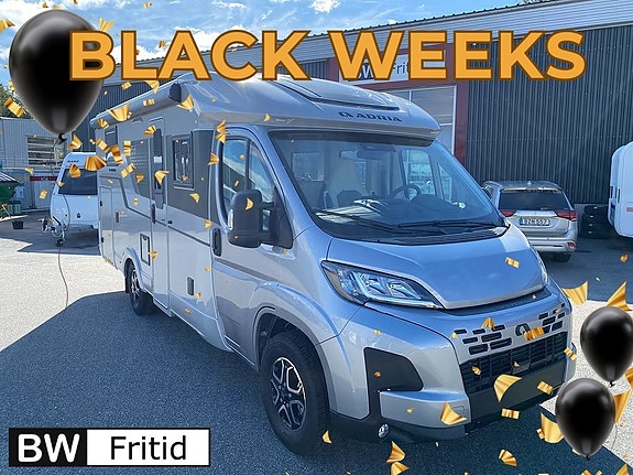 Adria Compact DL 60 Y - Black Weeks-Solcell&Litium ingår!