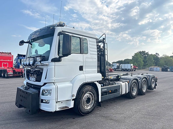 MAN TGS 35.500 Tridem Lastväxlare Plogutrustad