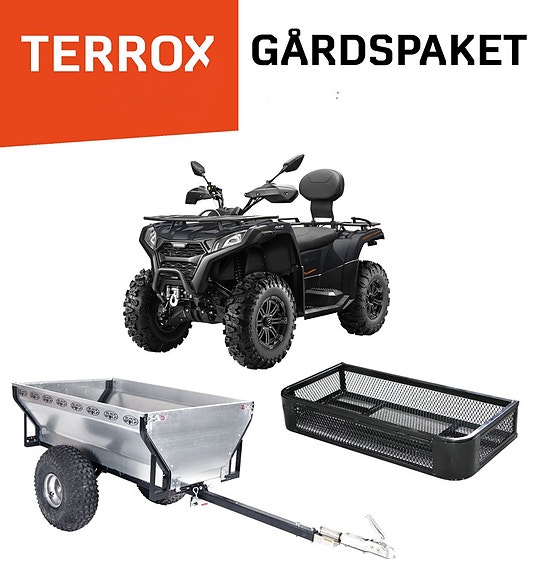 Goes fyrhjuling / Atv 400Lång Inkl GÅRDSPAKET  vagn / korg