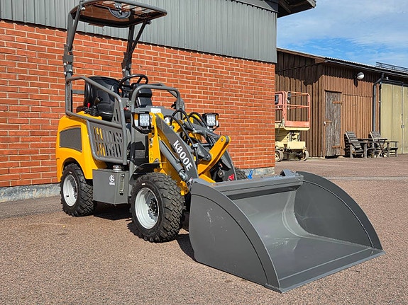 Eldriven hjullastare Kima K800E ink skopa & gafflar