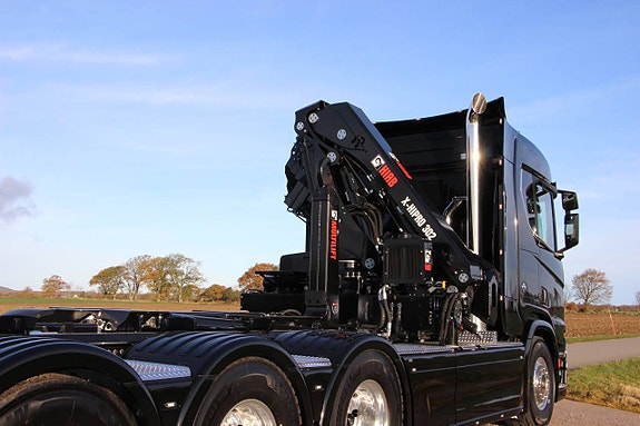 Scania R590 B8X4*4NB  Kran Lastväxlare HIAB EX Hipro 302E-6 12 of 12