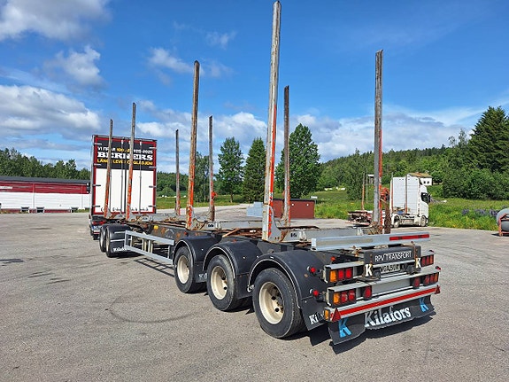 Kilafors Timmervagn 5-axlig med skjutbord