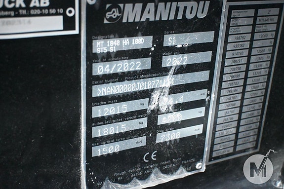 Manitou 1840 HA 28 of 30