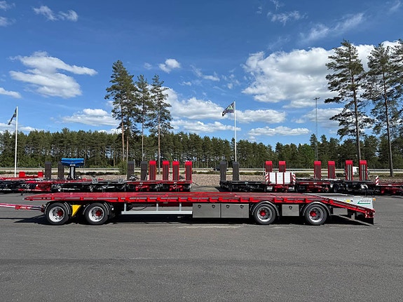 Hakarps - 4 axlad kombivagn för 2 flak, 960mm hög 12.300mm 5 of 5
