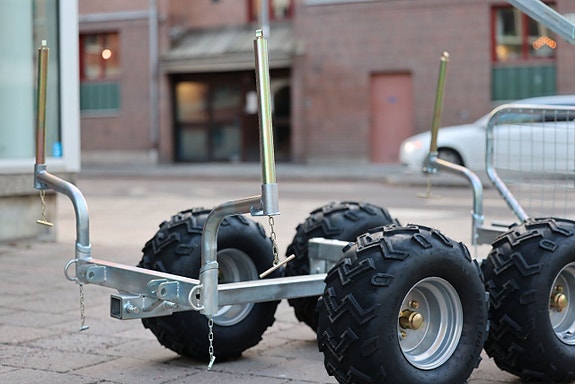 -- PAKET ATV Timmervagn m. insatsflak, Vinsch, Sidostöd & Sax 12 of 13