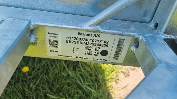 Variant 3518 M3 Maskinsläp 3500 kg 4 of 12