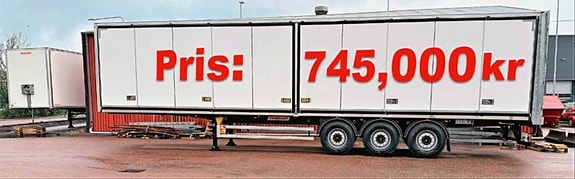 Fruehauf Skåptrailer Öppningsbar sida , ÖBS, Expressliner