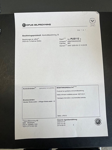 Adria forma 520 Välvårdat, Nybesiktigad 2025-05-13 UA 3 of 16