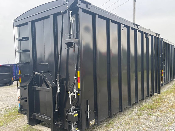 RQF Lastväxlarflak - Container 38m3 med täckning