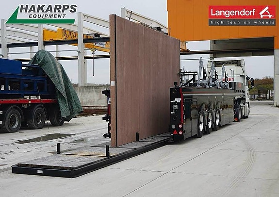 Hakarps - Langendorf bygeltrailer för prefab / betong