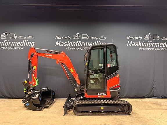 NY Kubota U27-4 - KOMPLETT EKIPAGE / 5 ÅR GARANTI
