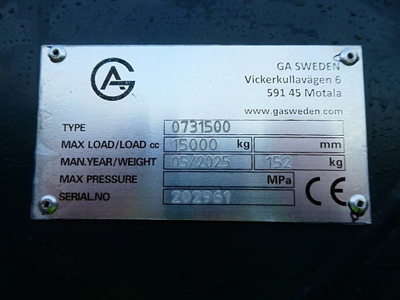 GA Rangerkrokar 15ton Blank eller Valfritt Fäste 6 of 6