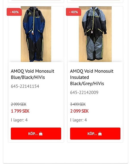 Övriga LAGERTÖMNING 40% RABATT KLIM,TOBE,AMOQ ABRIS WEBSHOP 4 of 11