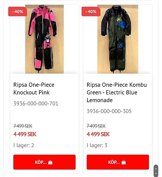 Övriga LAGERTÖMNING 40% RABATT KLIM,TOBE,AMOQ ABRIS WEBSHOP 11 of 11
