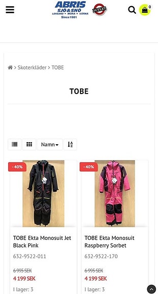 Övriga LAGERTÖMNING 40% RABATT KLIM,TOBE,AMOQ ABRIS WEBSHOP 2 of 11