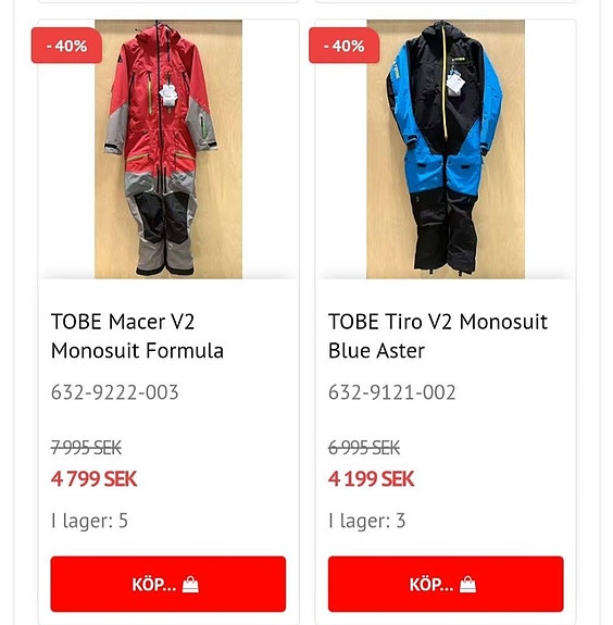 Övriga LAGERTÖMNING 40% RABATT KLIM,TOBE,AMOQ ABRIS WEBSHOP 5 of 11