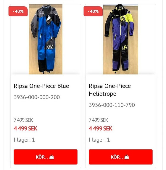 Övriga LAGERTÖMNING 40% RABATT KLIM,TOBE,AMOQ ABRIS WEBSHOP 9 of 11