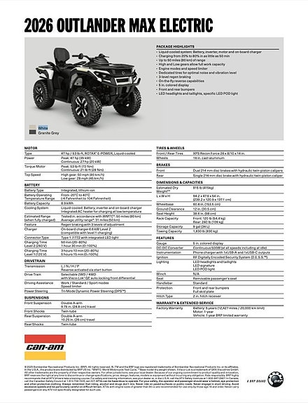 Can-Am NYHET! Outlander Max Electric. Finns att provköra! 3 of 3