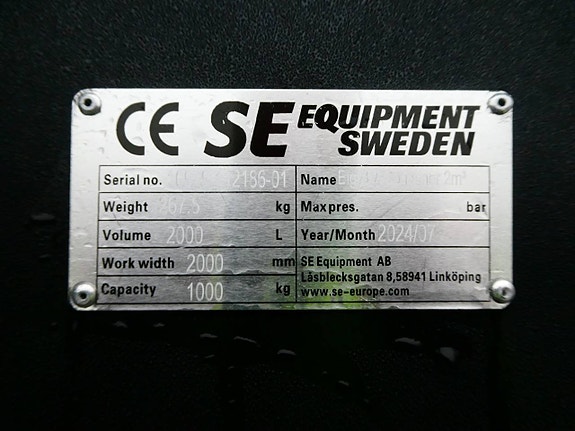 Ny SE 2kbm BM Container med Stora BM Fästet 6 of 6