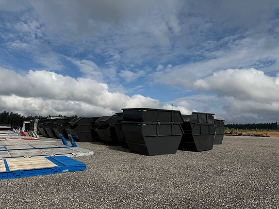 Hakarps - 10m3 liftdumper container , 80 st i lager OMG LEV 10 of 12