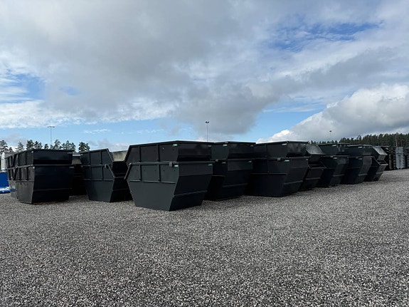Hakarps - 10m3 liftdumper container , 80 st i lager OMG LEV 9 of 12