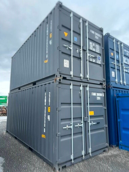 Sjöfartscontainer 20fot dubbla dörrar ny 20fots co 3 of 4