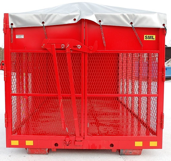 Vedcontainer SML med rullkapell 4 of 6