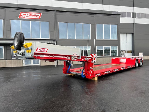 MAX510 , 2-axlad låglastande , maskintrailer , pendelaxlar