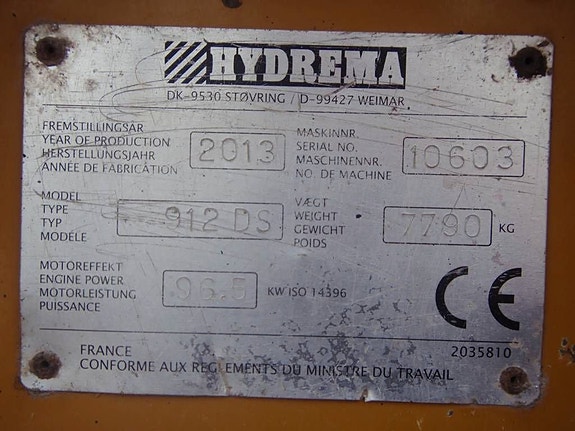 Hydrema 912 D S Fjädrande framaxel 6 of 7
