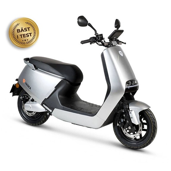 Yadea G5 EURO 5 elmoped silver, INKL. ELSPARK PÅ KÖPET