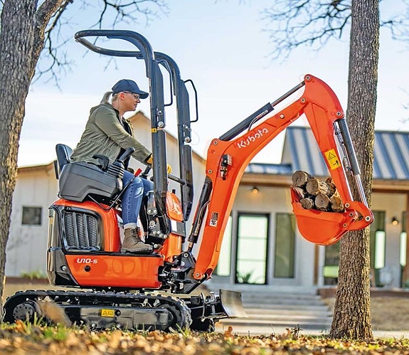 Uthyres: Grävmaskin 1 Ton, Kubota U10-5, TMX tilt.