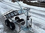 Timmervagn med kran och insatsflak 6 of 9