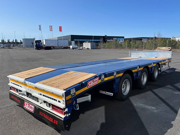MAX300, 3-axlad 24-ton maskintransport kärra med alu. ramper 5 of 5