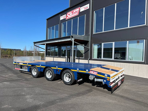 MAX300, 3-axlad 24-ton maskintransport kärra med alu. ramper 3 of 5