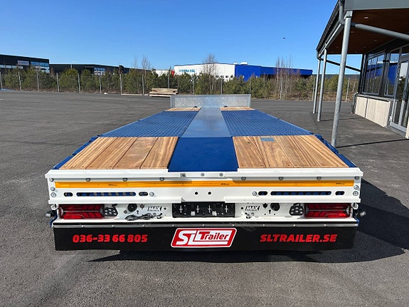MAX300, 3-axlad 24-ton maskintransport kärra med alu. ramper 4 of 5