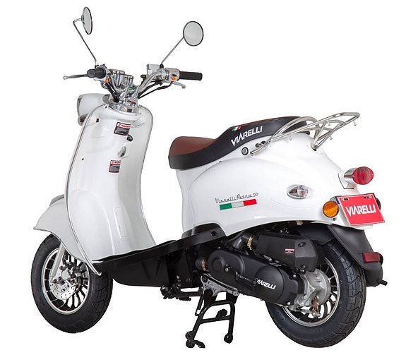 Moped Viarelli Retro Klass 1 Vit | Kampanj 6 of 12