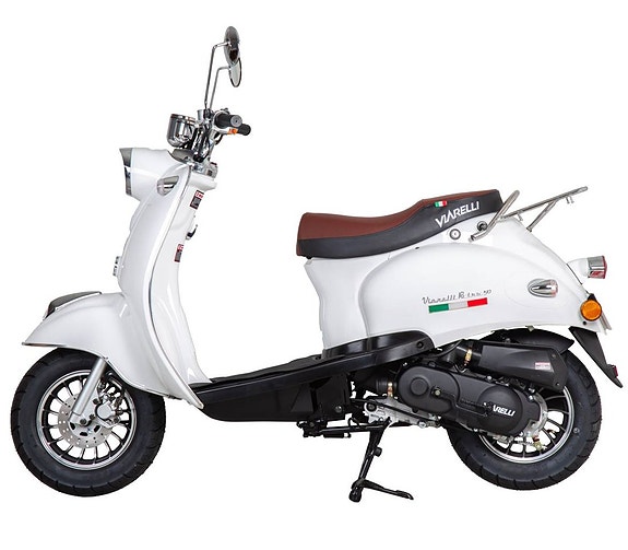 Moped Viarelli Retro Klass 1 Vit | Kampanj 5 of 12