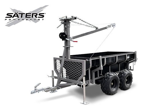 Shark kombivagn med insatsflak och timmerstöttor