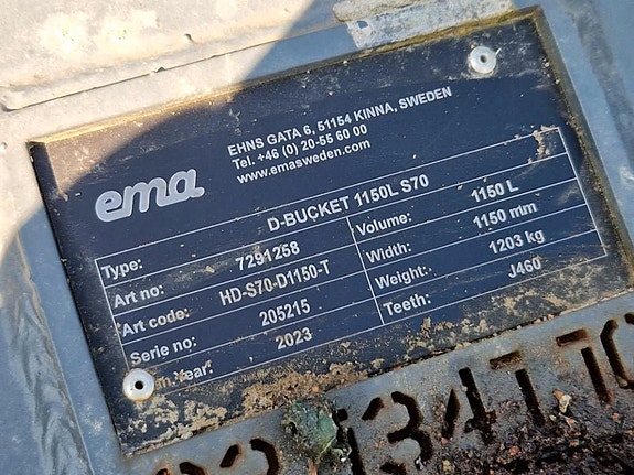 Ema (Demo) Grävskopa S70 / 1150L / 1150mm 4 of 4
