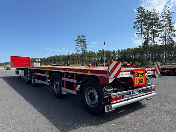 Hakarps - ROJO 4 axlad 18,5m rak trailer, styrning axl 2,3,4 8 of 12