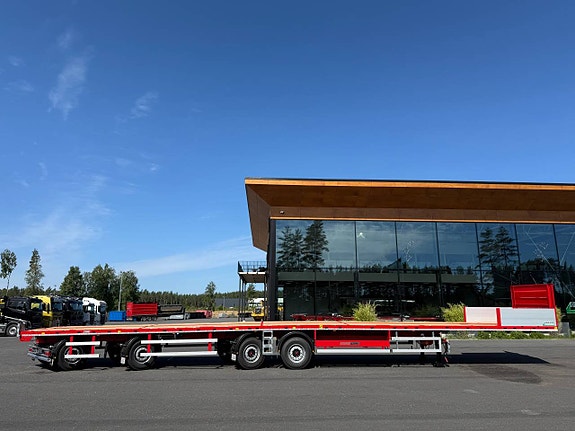 Hakarps - ROJO 4 axlad 18,5m rak trailer, styrning axl 2,3,4 5 of 12