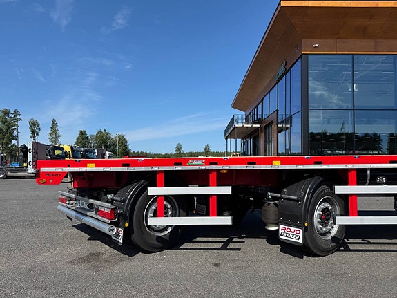 Hakarps - ROJO 4 axlad 18,5m rak trailer, styrning axl 2,3,4 6 of 12