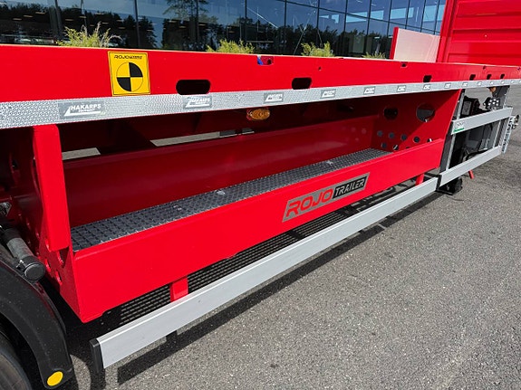 Hakarps - ROJO 4 axlad 18,5m rak trailer, styrning axl 2,3,4 10 of 12