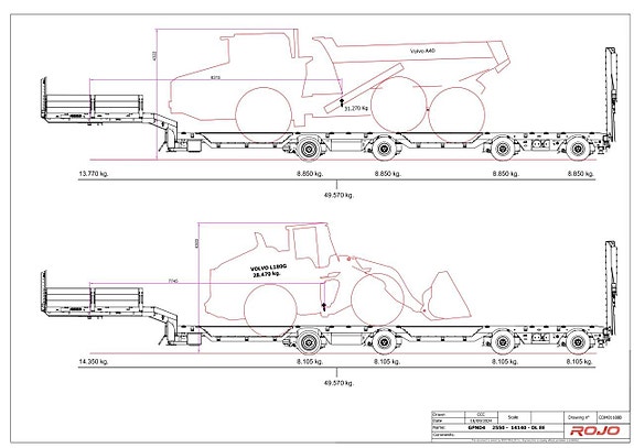 Hakarps - ROJO 4 axlad 18,5m jumbo hjulfickor och ramper