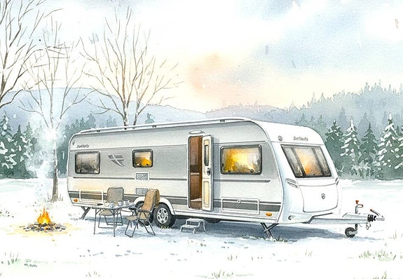 Dethleffs 740 Nomad Winter, RFK, Barnkammare, Alde, Förtält