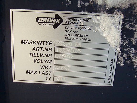 Drivex PS 220 med snökrage 3 of 3