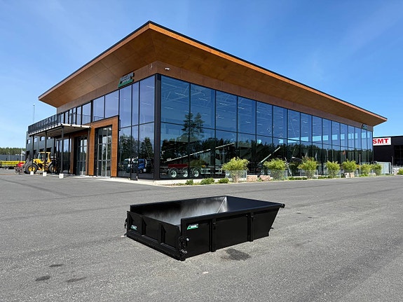 Hakarps - Byggbasker för liftdumper med fällbar läm