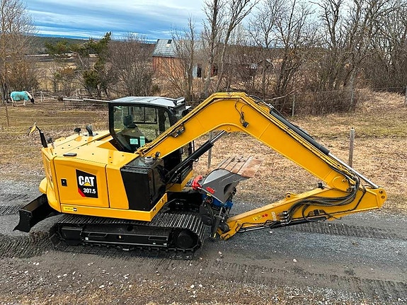 CAT 307.5 centrumbom rotortilt c-smörj grip redskap 3 of 5