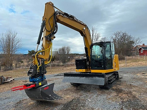 CAT 307.5 centrumbom rotortilt c-smörj grip redskap 4 of 5